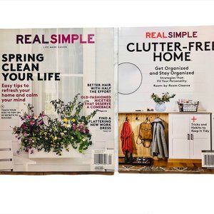 Real Simple Magazines - Clutter Free Home + Spring Clean Your Life